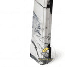 black marble fireplace surround in Panda White - Image 7