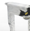 modern marble hearth in Panda White - Image 6
