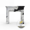 marble fire place in Panda White - Image 3