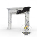 marble fire place in Panda White - Image 4