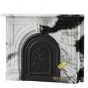 victorian marble fireplace in Panda White - Image 3