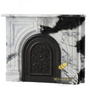 victorian marble fireplace in Panda White - Image 3