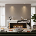 electric fireplace marble surround in Panda White - Image 2