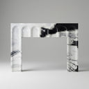 custom marble fire surround for sale in Panda White - Image 1