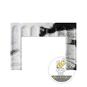 custom marble fire surround for sale in Panda White - Image 3