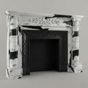 marble mantelpiece in Panda White - Image 1
