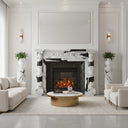 marble mantelpiece in Panda White - Image 2
