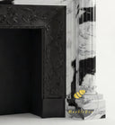 marble mantelpiece in Panda White - Image 7