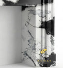 marble fireplace hearth in Panda White - Image 7