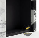electric marble fireplace surround in Panda White - Image 6