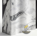 electric marble fireplace surround in Panda White - Image 7