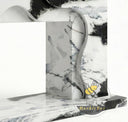 modern marble mantel in Panda White - Image 7