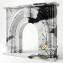 black marble hearth in Panda White - Image 4