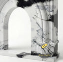 black marble hearth in Panda White - Image 7