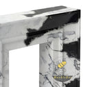 marble fireplace mantels for sale in Panda White - Image 5