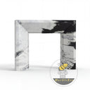 marble white fireplace in Panda White - Image 3
