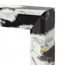 marble white fireplace in Panda White - Image 6