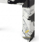 marble white fireplace in Panda White - Image 7