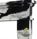 white marble surround fireplace in Panda White - Image 6