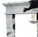 white marble surround fireplace in Panda White - Image 7