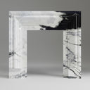 panda white marble fireplace in Panda White - Image 1