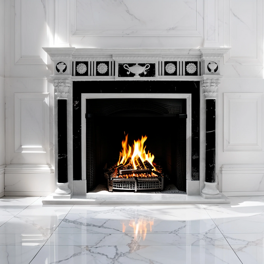 Victorian Black Marble Fireplace