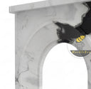 marble fireplace surround in Panda White - Image 7
