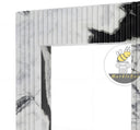 marble fireplace mantel in Panda White - Image 6