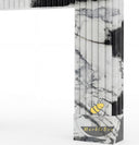 marble fireplace mantel in Panda White - Image 7