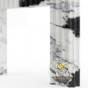 modern marble fire surround in Panda White - Image 7