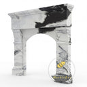 black white marble mantel in Panda White - Image 3