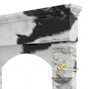 black white marble mantel in Panda White - Image 5