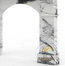black white marble mantel in Panda White - Image 6