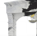 black white marble mantel in Panda White - Image 7