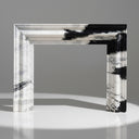 black marble fireplace surround in Panda White - Image 1
