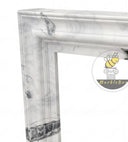 black marble fireplace surround in Panda White - Image 6