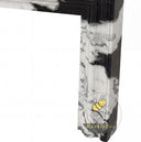 black marble fireplace surround in Panda White - Image 7