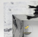 modern marble hearth in Panda White - Image 6
