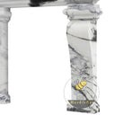 modern marble fireplace surround  in Panda White - Image 6