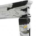 Minimalism fireplace marble surround in Panda White - Image 5