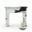 white marble fireplace mantel in Panda White - Image 3