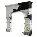 Black and white Marble fireplace surround in Panda White - Image 3