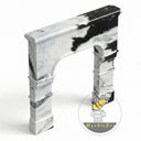 Black and white Marble fireplace surround in Panda White - Image 4