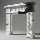 custom marble fire surround for sale in Panda White - Image 1