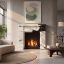 custom marble fire surround for sale in Panda White - Image 2