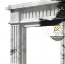 custom marble fire surround for sale in Panda White - Image 5