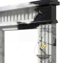 custom marble fire surround for sale in Panda White - Image 6