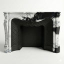 marble mantelpiece in Panda White - Image 1