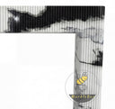 electric marble fireplace surround in Panda White - Image 5