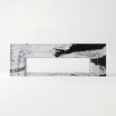 electric marble hearth in Panda White - Image 1